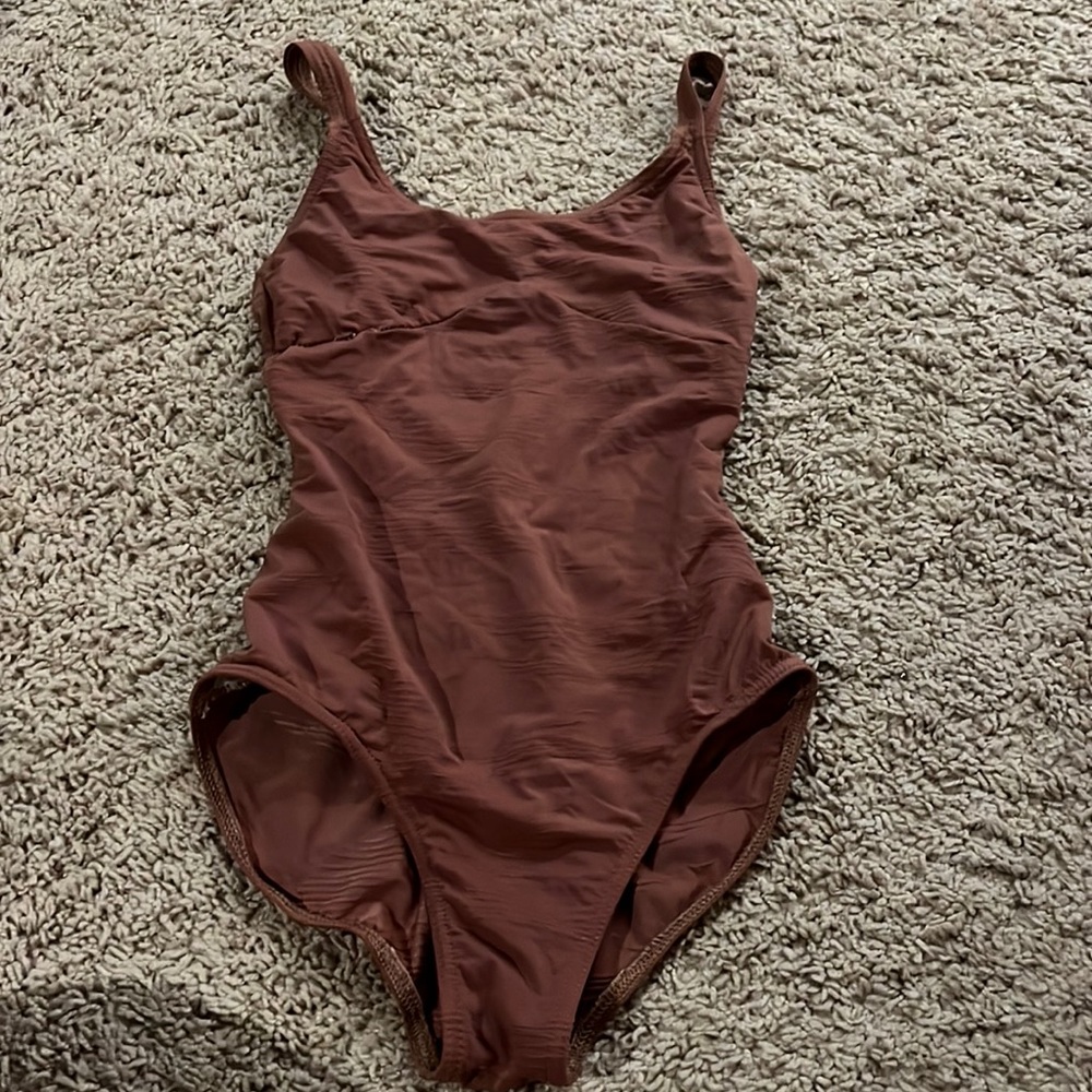 Tan/brown Harmonie Body Wear leotard